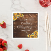 私たちは今でも一周年記念結婚のストリングライトをやっている スタンダードカクテルナプキン (インサイチュ)