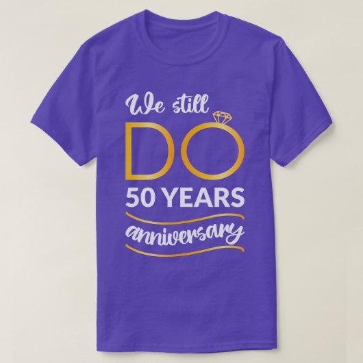 私たちは今でも50周年を迎える Tシャツ (デザイン正面)