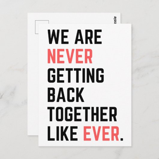 私たちは今までのように集まらない ポストカード (正面/裏面)