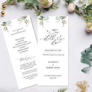 私たちは今も、の結婚記念日の式典プログラム プログラム