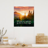 私たちは今日の夢で明日を創造する! ポスター (キッチン)