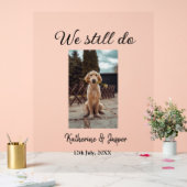 私たちは今結婚でもカップルのペットの写真名日付sim アクリルサイン (ウェディング)