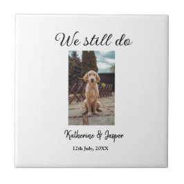 私たちは今結婚でもカップルのペットの写真名日付sim タイル