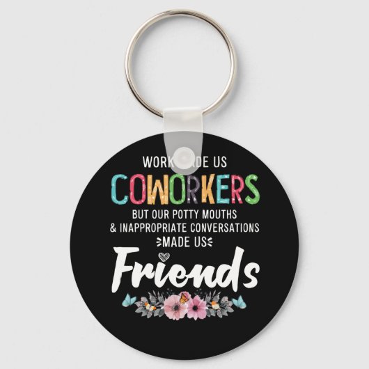 私たちは仕事で同僚にポッティのアパレルを作った キーホルダー (正面)