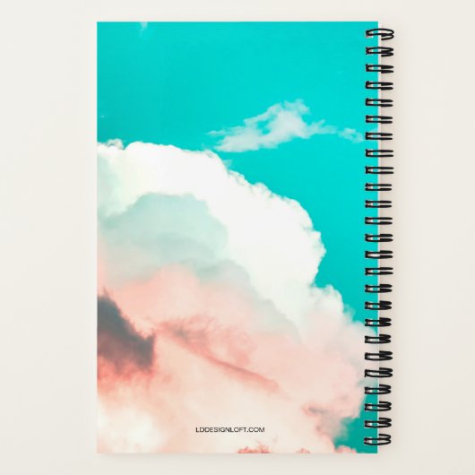 私たちは他の人を持ち上げて引用文モノグラムを立カスタムち上げる ノートブック (裏面)