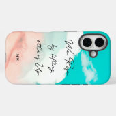 私たちは他の人を持ち上げて引用文モノグラムを立カスタムち上げる Case-Mate iPhoneケース (裏面 (横))