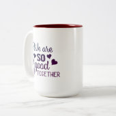 私たちは仲が良い | ツートーンマグカップ (正面左)