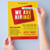 私たちは企業の求人広告を募集している チラシ (手)
