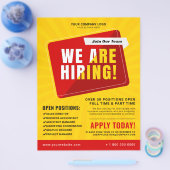 私たちは企業の求人広告を募集している チラシ (シングル)