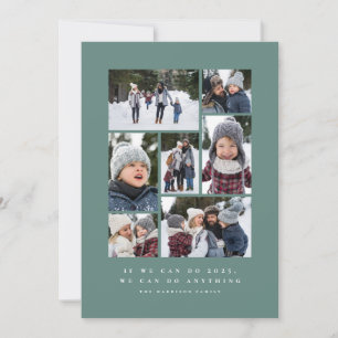 私たちは何でもできる新年の写真コラージュ シーズンカード