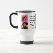 私たちは何でもシニアの卒業写真コラージュができる トラベルマグ (左)