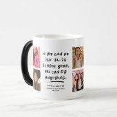 私たちは何でもシニアの卒業写真コラージュができる マグカップ (正面左)