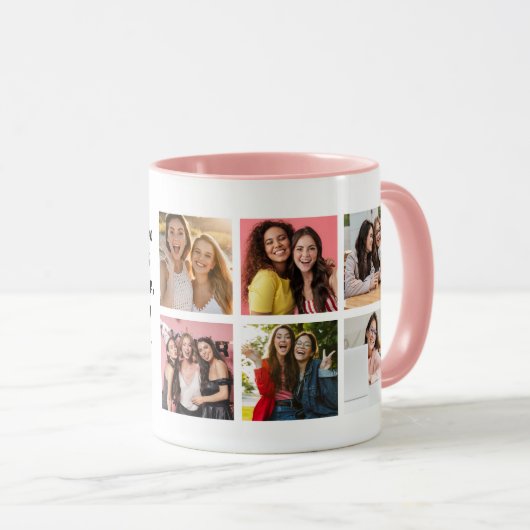 私たちは何でもシニアの卒業写真コラージュができる マグカップ (正面右)