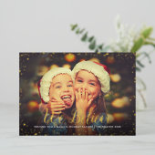 私たちは信じています | ゴールドグリッツ写真オーバーレイ 箔シーズンカード (立ち正面)