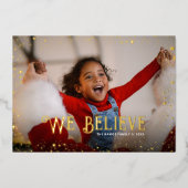 私たちは信じている | ゴールドグリッツ写真オーバーレイ 箔シーズンカード (正面)