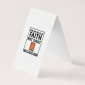 私たちは信仰の信仰を持って歩くためのバイ 名刺 (正面)