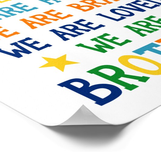 私たちは優頭が切れるしく正直な兄弟だ ポスター (角)