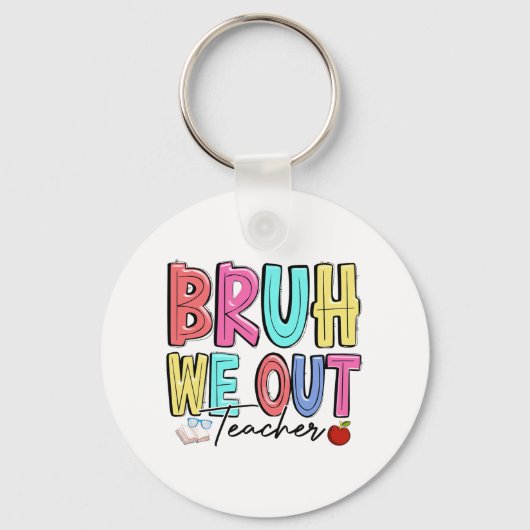 私たちは先生を学校の最後の日の夏の先生 キーホルダー (正面)