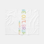 私たちは先生幸せな学校の最後の日ハローサム フリースブランケット (正面(横))