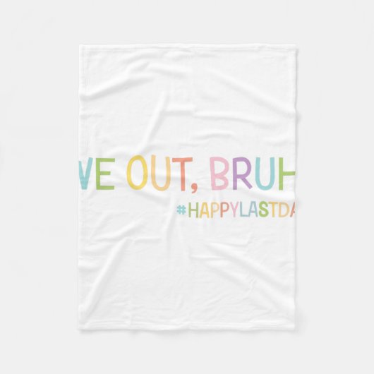 私たちは先生幸せな学校の最後の日ハローサム フリースブランケット (正面)