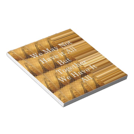 私たちは全てのキリン・サファリ・ハクナマタを持っているかもしれない ノートパッド (アングル)