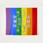 私たちは全て人間LGBTQプライド月間 タペストリー (正面(横))