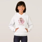 私たちは全て止められない - 花柄エンパワメントTシャツ (正面フル)