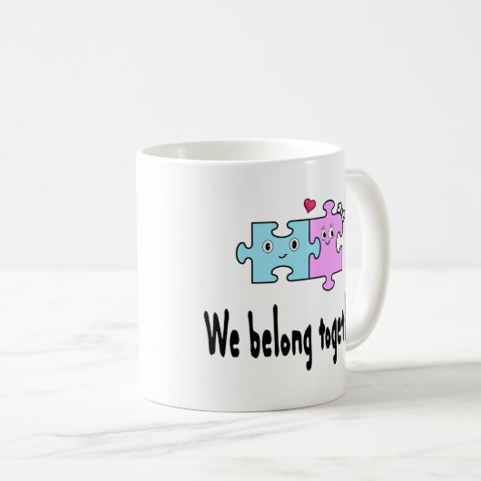 私たちは共に住んでいる コーヒーマグカップ (正面右)