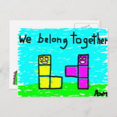 私たちは共に住んでいる ポストカード (正面/裏面)