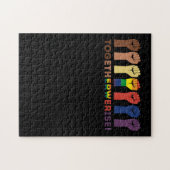 私たちは共に平等な社会正義を高める ジグソーパズル (横)