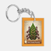 「私たちは共に生きる」 キーホルダー (正面左)