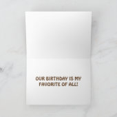 私たちは共有を多く – 私たちの誕生日 – 「最高の」 カード (内部)