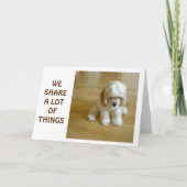 私たちは共有を多く – 私たちの誕生日 – 「最高の」 カード (正面)