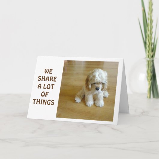 私たちは共有を多く – 私たちの誕生日 – 「最高の」 カード (正面)