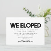 私たちは内緒で結婚しました 現代的な結婚発表 招待状 (スタンド正面)