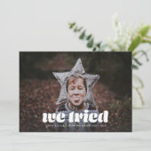 私たちは写真のおもしろいクリス独身のマスを試した シーズンカード (スタンド正面)