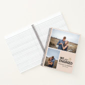 私たちは写真婚約したコラージュ手帳 ノートブック (内部)