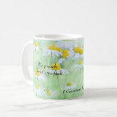 私たちは十字架につけられたキリストを宣べ伝える。- 1コリント1:23 コーヒーマグカップ (正面左)