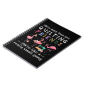 私たちは単なるキルティングの友人 ノートブック (左側)