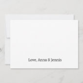 私たちは卵の妊娠が興奮している 案内状 (裏面)