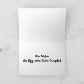 私たちは卵形のカップルを可愛くします！ カード (内部)