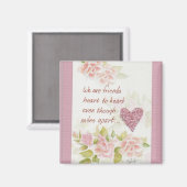 私たちは友達ことわざ色芸術ことわざ文字 マグネット (正面/裏面)