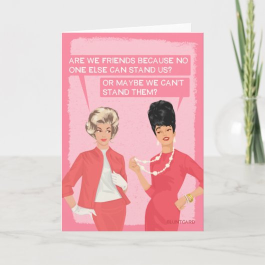 私たちは友達なの。 カード (正面)