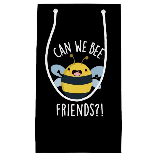 私たちは友達にバグおもしろいプンダークBG スモールペーパーバッグ (正面)