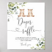 私たちは双子のおむつラッフルを真摯に待つことができる ポスター (正面)