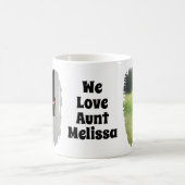 私たちは叔母が完全にカスタマイズされた2つの写真を愛する コーヒーマグカップ (中央)