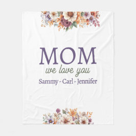 私たちは可愛いママを愛している フリースブランケット