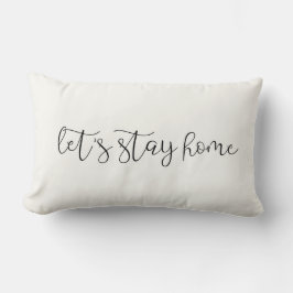 私たちは可愛い家にいようエレガント ランバークッション