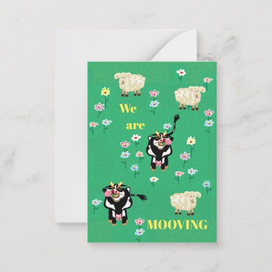 私たちは可愛く動いている ノートカード (正面)