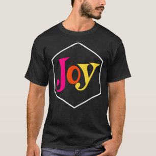 私たちは喜びの色のロゴを少し幸せ Tシャツ